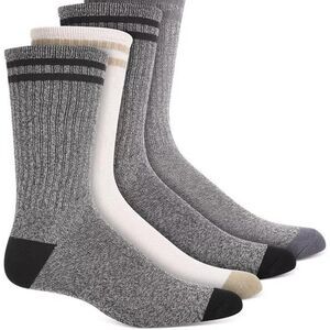 Sun + Stone Men's 8-Pk. Double Stripe Crew Socks